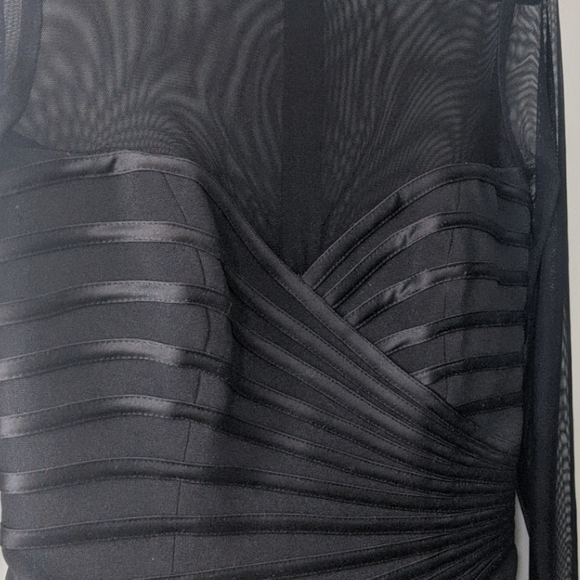 sweetheart neckline mesh blouse - Picture 2 of 4